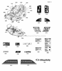 Decals (2990173) Diagram and Parts List for 2691040-00  Simplicity Lawn Tractor