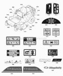 Part Location Diagram of 1753386YP Murray Decal, Warning, Lh