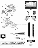 Decals Group (2990376 2990377 2990378) Diagram and Parts List for 2690967-01  Simplicity Lawn Tractor