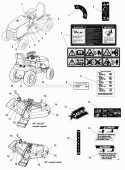Decals Group - Safety  Common (C986613 986617 986620 986680 986787 986788 986793 986867 986870 986871 986872 986906 987114 987115 987116 987543 987686 988379 988380  988856 988942 989122 989495 989496 990004 990342 990343) Diagram and Parts List for 1694625  Simplicity Lawn Tractor