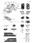 Decal Group (2990380) Diagram and Parts List for 2691097-00  Simplicity Lawn Tractor