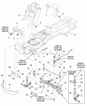 Frame  Front Axle Group (986681) Diagram and Parts List for 1694632  Simplicity Lawn Tractor