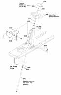 Steering Group (885822A) Diagram and Parts List for 2691121-00  Simplicity Lawn Tractor