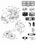 Decals Group (D885823 D885940) Diagram and Parts List for 2691121-00  Simplicity Lawn Tractor