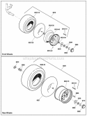Wheels  Tires Group (2990867) Diagram and Parts List for 2691124-00  Simplicity Lawn Tractor