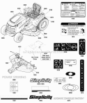 Part Location Diagram of 772331 Simplicity Decal Model Prestige