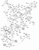 Frame  Front Axle Group (986847B) Diagram and Parts List for 2691132-00  Simplicity Lawn Tractor