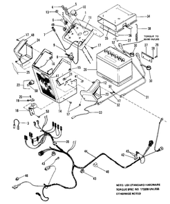 Dash And Electrical Group Diagram and Parts List for 9020 1690283 Simplicity Lawn Tractor