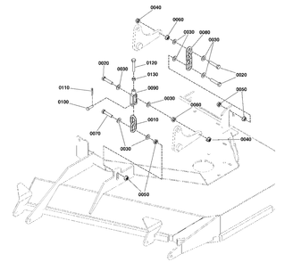 61-Inch Mower Deck Group - Hanger Chains Diagram and Parts List for 5901744  Simplicity Lawn Tractor