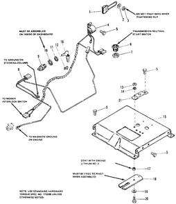 Electrical (Manual Start) Group (4008) Diagram and Parts List for 4008 1690173 Simplicity Lawn Tractor