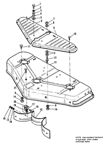 36-Inch Mower Deck Group Diagram and Parts List for 3008 1690090 Simplicity Lawn Tractor
