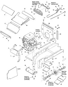 Engine Group - 27hp Kohler Diagram and Parts List for 2690956-00  Simplicity Lawn Tractor