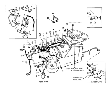 Electric Starter-Generator System Diagram and Parts List for 3410H 990757 Simplicity Lawn Tractor