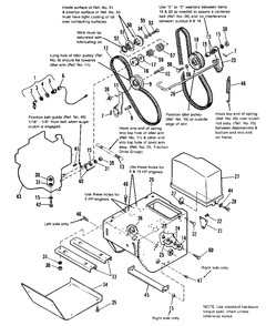 Engine And Frame Group Diagram and Parts List for 1080M 1691371 Simplicity Snow Blower