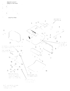 Frame Group Diagram and Parts List for 450M 1691416 Simplicity Snow Blower
