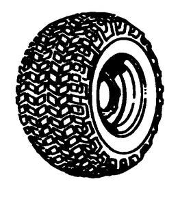 Factory Field Turf Wheel And Tire Mfg. Nos. 990955 And 990957 Diagram and Parts List for 4041 990954 Simplicity Lawn Tractor