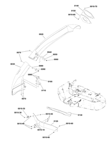 Bagging Boot And Baffle Diagram and Parts List for 1697361A-00  Simplicity Lawn Tractor Accessories