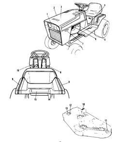 Decal Group 2 Diagram and Parts List for 6108 1690451 Simplicity Lawn Tractor