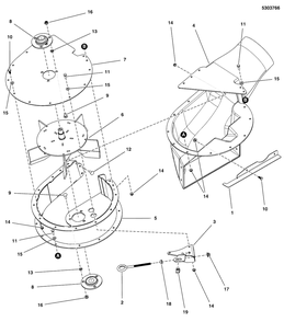 Blower Group, Turbo-Pro Max Diagram and Parts List for 5600864  Simplicity Lawn Tractor Accessories