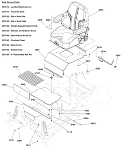 Seat Mount And Floor Group S/N: 4000875836 And Below Diagram and Parts List for 5901748  Simplicity Lawn Tractor