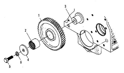 Idler Gear Group (3486i10) Diagram and Parts List for 9528 2097173 Simplicity Lawn Tractor