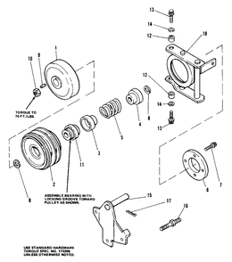 P.T.O. Cone Clutch Group Diagram and Parts List for 7014S 1690338 Simplicity Lawn Tractor
