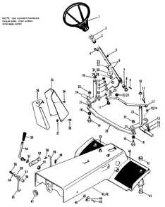 Front Frame And Steering Group Diagram and Parts List for 808 1690002 Simplicity Lawn Tractor