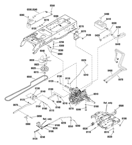 Transmission Group Diagram and Parts List for 2691419-01  Simplicity Lawn Tractor