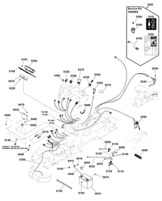 Electrical Group Diagram and Parts List for 2691338-03  Simplicity Lawn Tractor