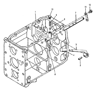 Transmission - Range Shift Control Group (3486i49) Diagram and Parts List for 9528 2097173 Simplicity Lawn Tractor