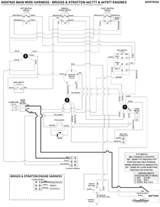 Electrical Schematic - Charging Circuit - B&s 44c777 And 44t977 Diagram and Parts List for 2691815-01  Simplicity Lawn Tractor