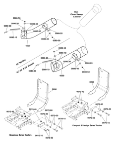 Hitch And Tube Group Diagram and Parts List for 1696356A-00  Simplicity Lawn Tractor Accessories