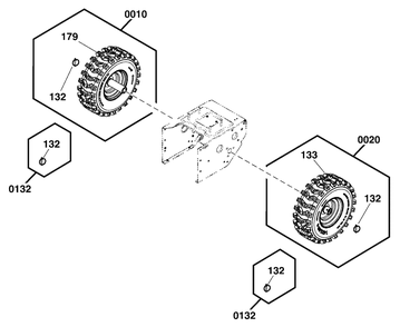 Wheels And Tires Group Diagram and Parts List for SELECT1527 1696821-02 Simplicity Snow Blower