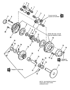 Rear Axle And Differential Group Diagram and Parts List for 7116 1690660 Simplicity Lawn Tractor