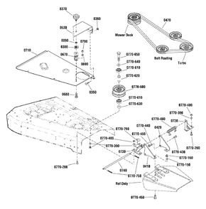60-Inch Turbo - Mounting Group (1695759m) Diagram and Parts List for 1695759  Simplicity Lawn Tractor Accessories