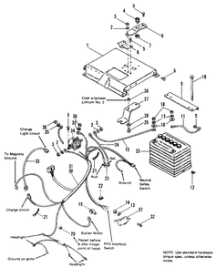 Electrical Group - Early Models Diagram and Parts List for 6211 1690682 Simplicity Lawn Tractor