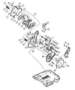 Auger And Drive Group Diagram and Parts List for 317-262-094 1997 Simplicity Snow Blower