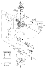 Transmission Service Parts - Tuff Torq K46bl (1729589) Diagram and Parts List for 2690940-00  Simplicity Lawn Tractor