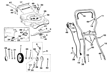 Repair Parts List Model 1322ps Mfg. No. 1690905 Diagram and Parts List for 1322PS 1690905 Simplicity Lawn Mower