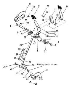 Speed Control Group (3506i07) Diagram and Parts List for 9020 1690072 Simplicity Lawn Tractor