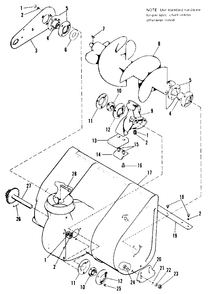 Body And Rotor Group Diagram and Parts List for 724 1690442 Simplicity Snow Blower
