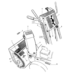 Decal Group Diagram and Parts List for 1080 1690546 Simplicity Snow Blower
