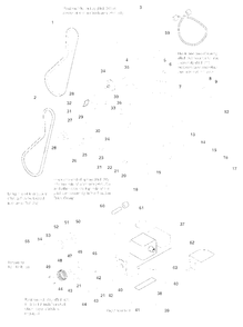 Engine And Frame Group - 12hp Electric Start Diagram and Parts List for 1280E 1694442 Simplicity Snow Blower