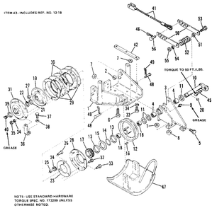 57-Inch Sickle Bar-Drive Group Diagram and Parts List for 1600197  Simplicity Lawn Tractor Accessories