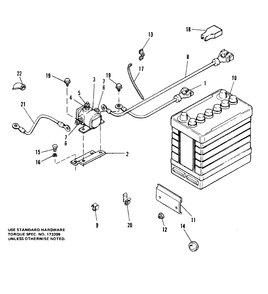 Electrical Group (7012) Diagram and Parts List for 7012H 1690353 Simplicity Lawn Tractor