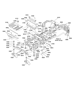 Frame Group Diagram and Parts List for 2691815-01  Simplicity Lawn Tractor