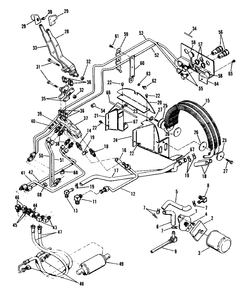 Hydraulic System Diagram and Parts List for 4041 990954 Simplicity Lawn Tractor