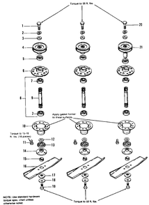 42-Inch Arbor Group Diagram and Parts List for 6111 1690449 Simplicity Lawn Tractor