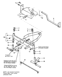 Front Axle Group Diagram and Parts List for 6108 1690451 Simplicity Lawn Tractor