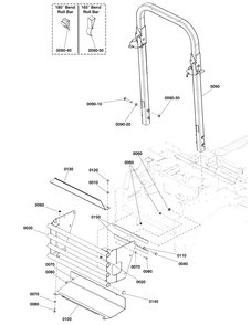 Rear Bumper And Rops Group Diagram and Parts List for 5901799  Simplicity Lawn Tractor